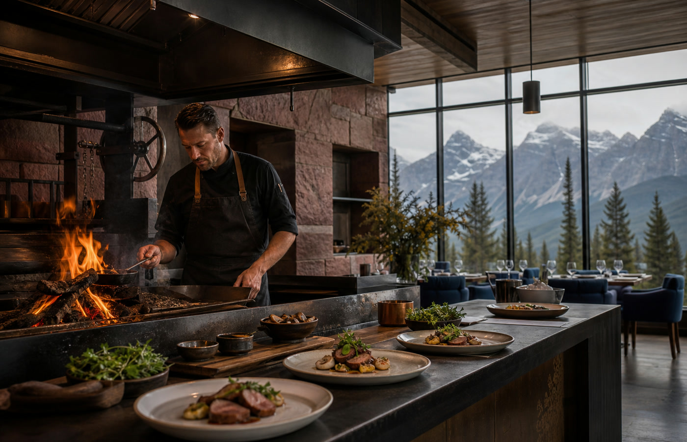 Embercrest, a dining venue at Bull Street Mergers casino hotel
