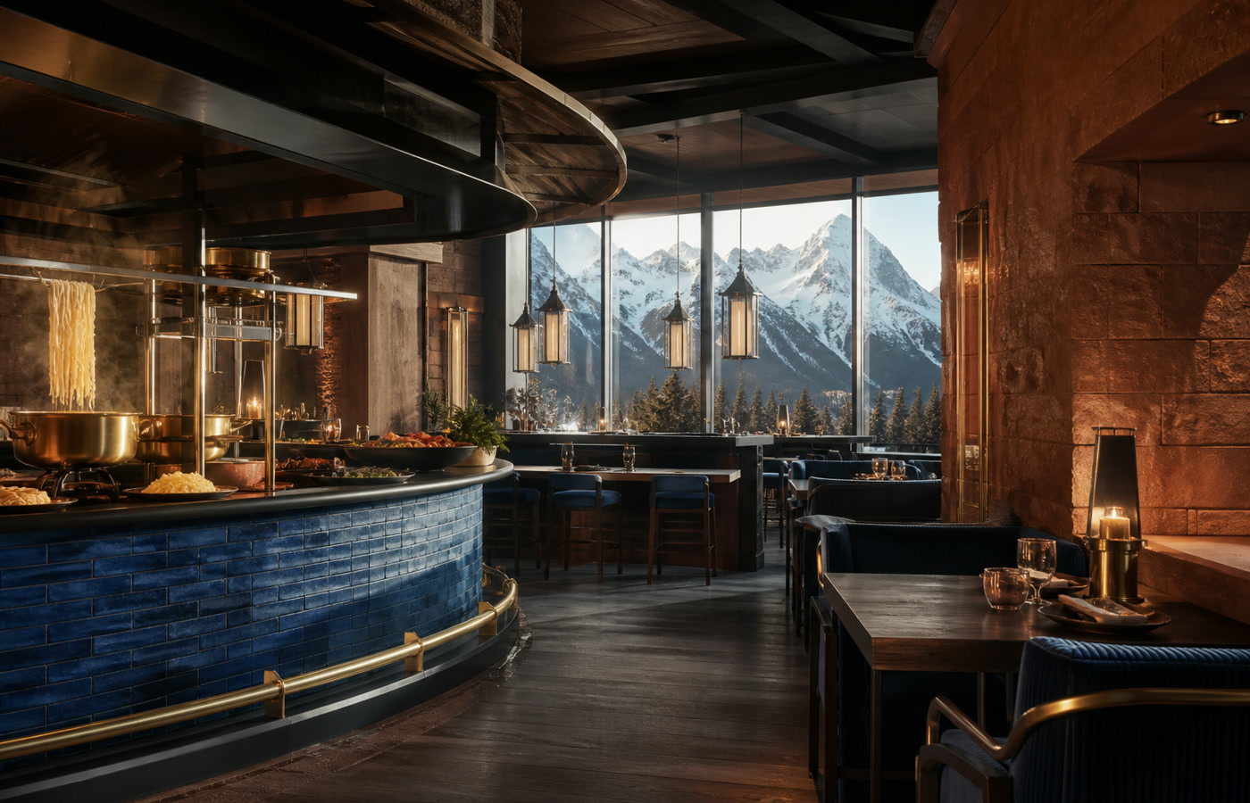 North Peaks Kitchen, a dining venue at Bull Street Mergers casino hotel