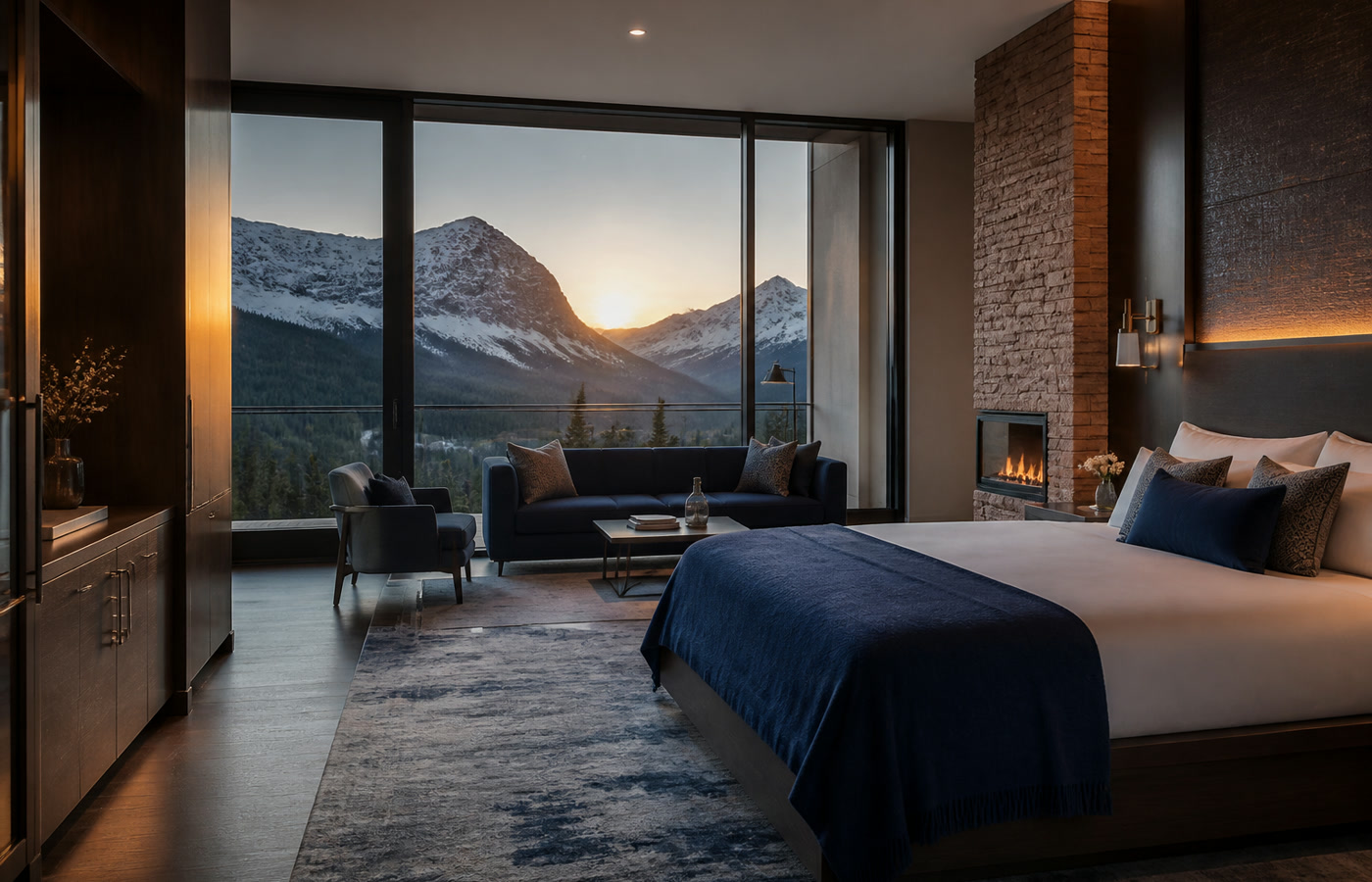 Three Sisters View Room at Bull Street Mergers casino hotel